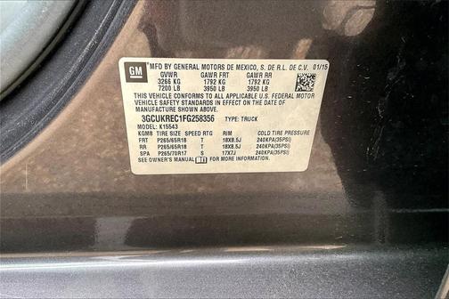 2015 Chevrolet Silverado 1500 LT