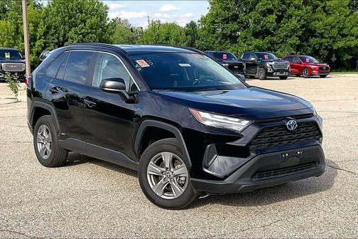 Midnight Black Metallic 2024 Toyota RAV4 Hybrid LE