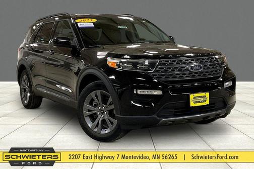 Agate Black Metallic 2023 Ford Explorer XLT