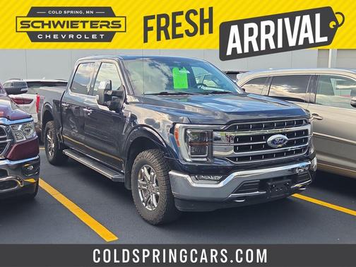 Blue 2021 Ford F-150 Lariat