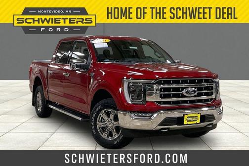Red Metallic 2021 Ford F-150 Lariat
