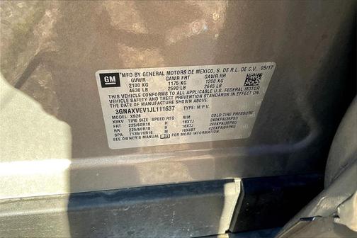 2018 Chevrolet Equinox Premier w/1LZ