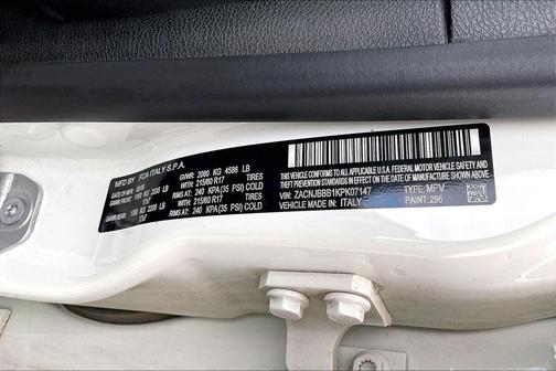 Alpine White Clearcoat 2019 Jeep Renegade Latitude