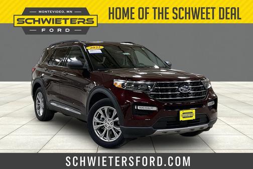 Burgundy 2022 Ford Explorer Base