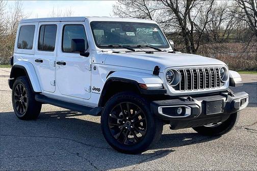 Bright White Clearcoat 2025 Jeep Wrangler 4xe Sahara