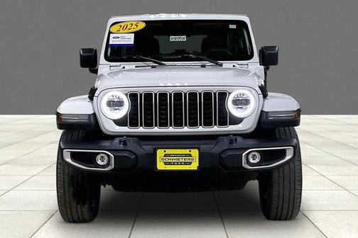 Bright White Clearcoat 2025 Jeep Wrangler 4xe Sahara