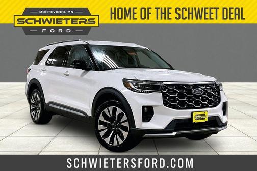 White 2026 Ford Explorer Platinum