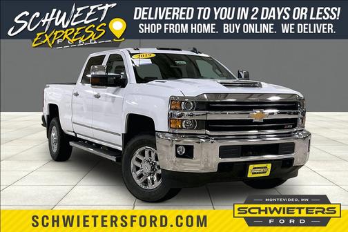 Summit White 2019 Chevrolet Silverado 3500 LTZ