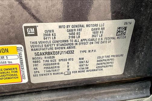 2015 Buick Enclave Leather