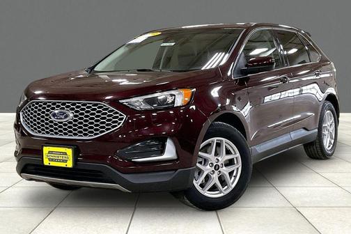 Burgundy 2023 Ford Edge SEL