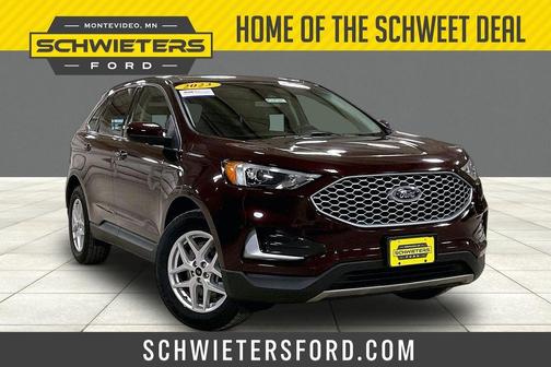 Burgundy 2023 Ford Edge SEL