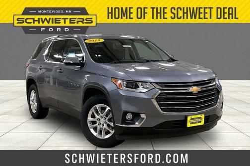 Satin Steel Metallic 2018 Chevrolet Traverse LT Cloth