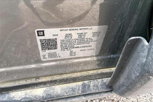 2018 Chevrolet Traverse LT Cloth