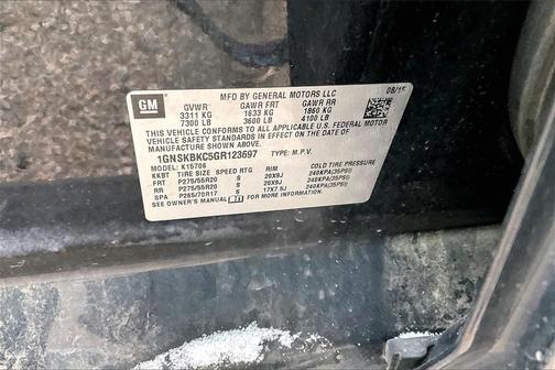 2016 Chevrolet Tahoe LT