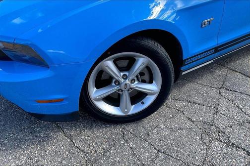Blue 2010 Ford Mustang GT