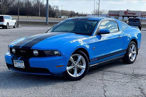 Blue 2010 Ford Mustang GT