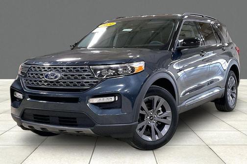 Blue Metallic 2024 Ford Explorer XLT