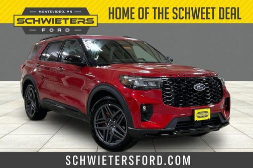 Rapid Red Metallic Tinted Clearcoat 2026 Ford Explorer ST-Line