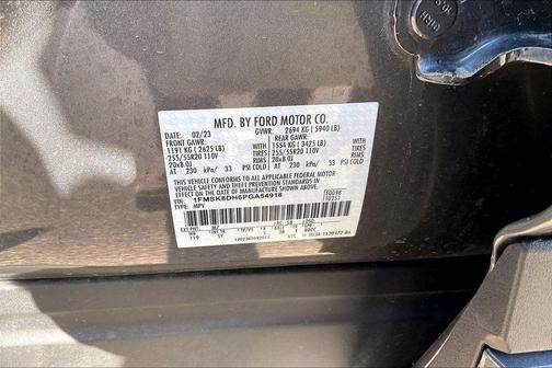 Gray Metallic 2023 Ford Explorer XLT