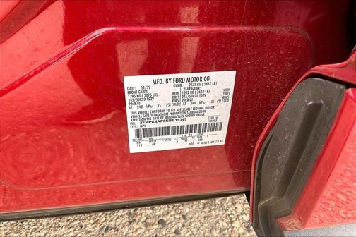 Red Metallic 2022 Ford Edge ST