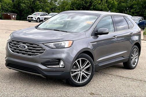 Gray Metallic 2023 Ford Edge Titanium