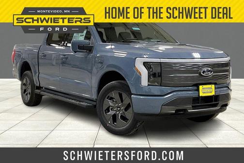 Azure Gray Metallic 2023 Ford F-150 Lightning LARIAT