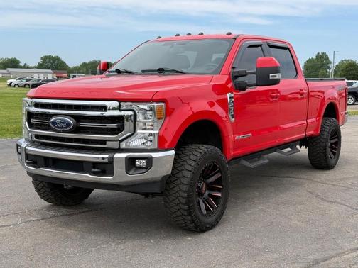 Red 2022 Ford F-250 Lariat