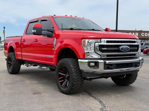 Red 2022 Ford F-250 Lariat