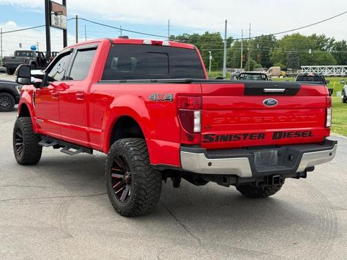 Red 2022 Ford F-250 Lariat