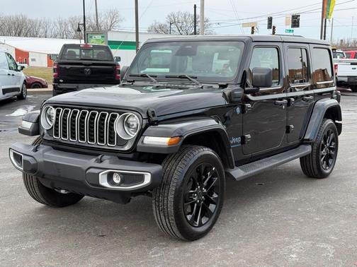 Black 2025 Jeep Wrangler 4xe Sahara