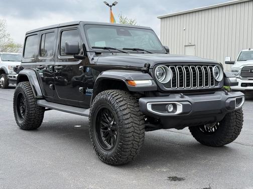 Black 2025 Jeep Wrangler 4xe Sahara