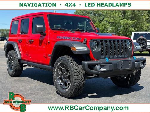 Red 2021 Jeep Wrangler Unlimited 4xe Rubicon