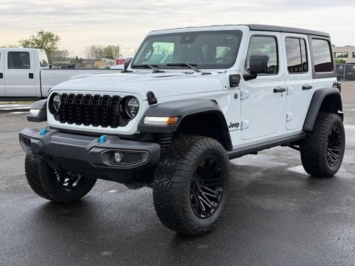 White 2025 Jeep Wrangler 4xe Rubicon