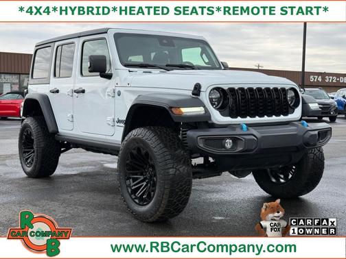 White 2025 Jeep Wrangler 4xe Rubicon