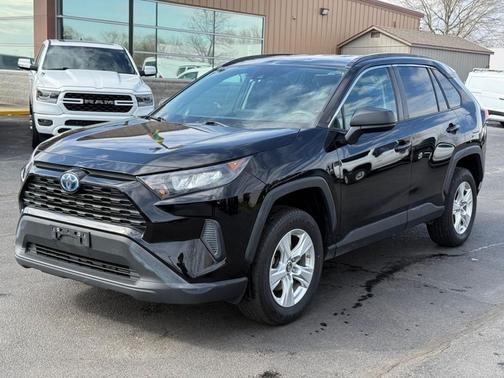 Black 2021 Toyota RAV4 Hybrid LE