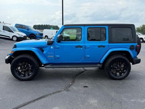 Blue 2021 Jeep Wrangler Unlimited 4xe Sahara