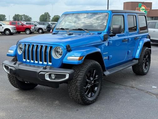 Blue 2021 Jeep Wrangler Unlimited 4xe Sahara