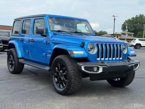 Blue 2021 Jeep Wrangler Unlimited 4xe Sahara