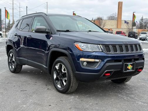 Blue 2018 Jeep Compass Trailhawk