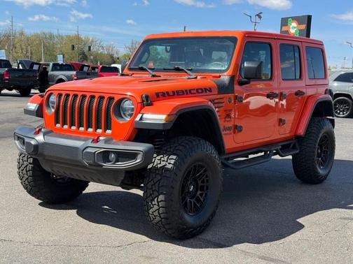 Orange 2018 Jeep Wrangler Unlimited Rubicon
