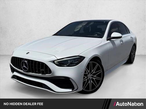 MANUFAKTUR Moonlight White Metallic 2023 Mercedes-Benz AMG C 43 4MATIC