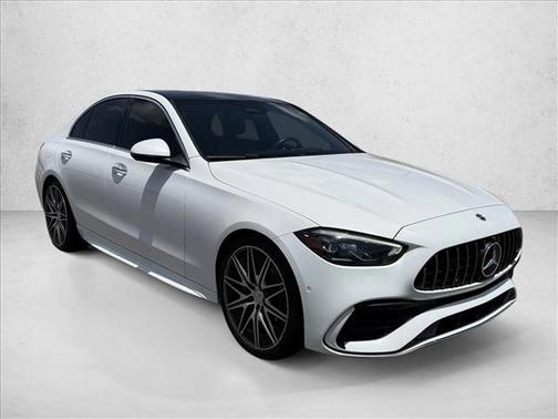 MANUFAKTUR Moonlight White Metallic 2023 Mercedes-Benz AMG C 43 4MATIC
