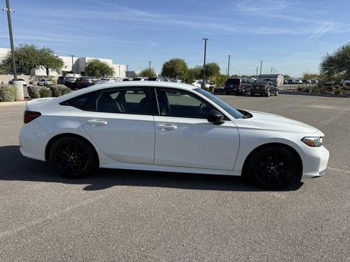 Platinum White Pearl 2025 Honda Civic Sport