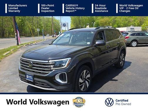 Deep Black Pearl Effect 2024 Volkswagen Atlas 2.0T SE