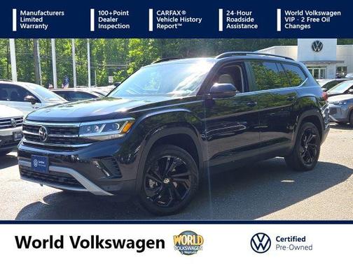 Deep Black Pearl Effect 2023 Volkswagen Atlas 3.6L SE w/Technology