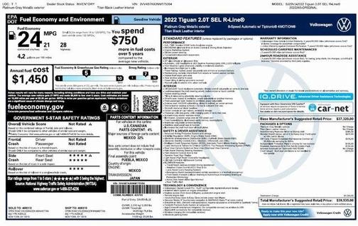 2022 Volkswagen Tiguan 2.0T SEL R-Line
