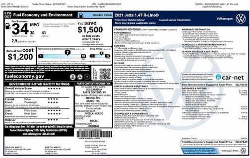 2021 Volkswagen Jetta 1.4T R-Line