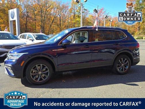 Atlantic Blue 2022 Volkswagen Tiguan 2.0T SE