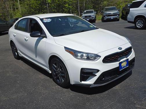 Clear White 2021 Kia Forte GT-Line