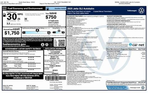 2025 Volkswagen Jetta GLI 2.0T Autobahn